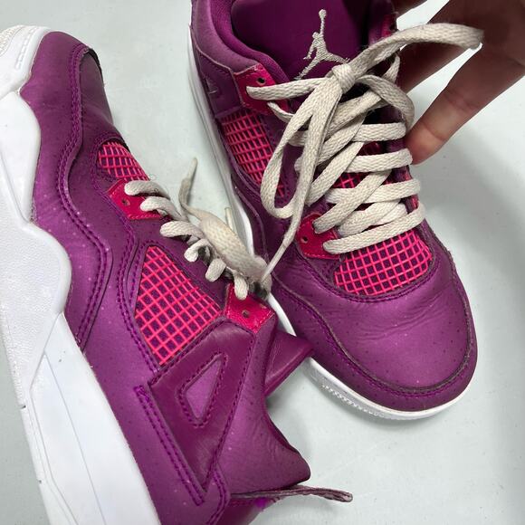 Jordan 4 Retro True Berry Rush Pink size 2Y - Picture 1 of 13